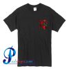 Red Roses Pocket Print T Shirt