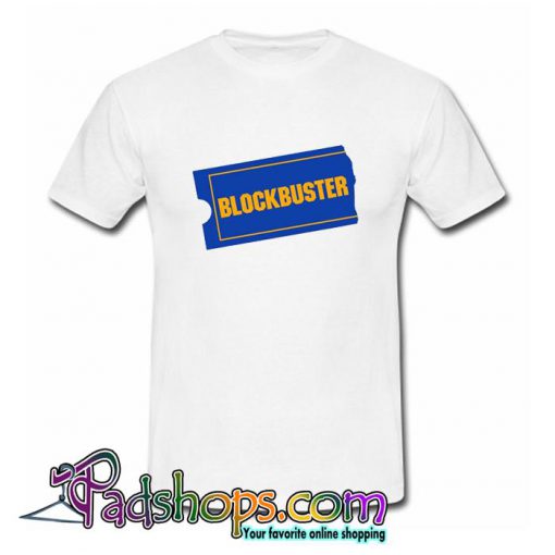 Retro Blockbuster Video Store Ticket T shirt SL