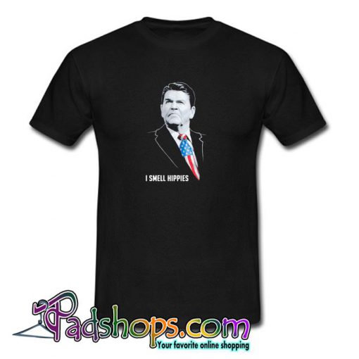 Ronald Reagan I Smell Hippies Tshirt SL