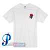 Rose Print Pocket T Shirt