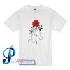 Rose flower hand Woman T Shirt