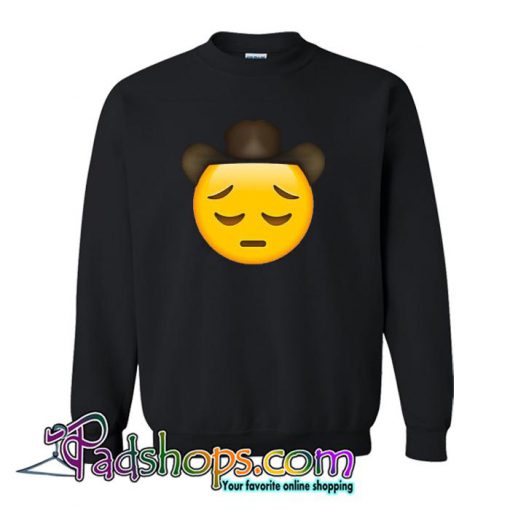 Sad Cowboy Emoji Sweatshirt SL