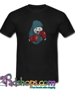 Samoyed Boxing Face Combat Sport Funny Dog Lover T shirt SL