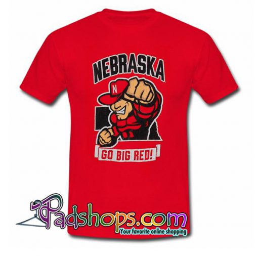 Scarlet Nebraska Cornhuskers Strong T Shirt SL
