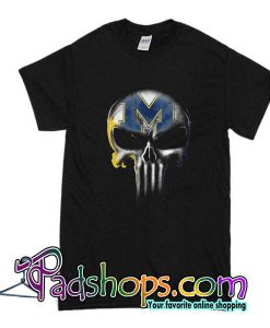 Skull Michigan Wolverines T-Shirt