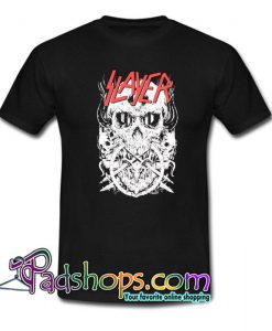 Slayer Skull Tagram Skeleton Death Punk Goth Heavy Metal Music Band T Shirt SL