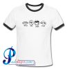 Smile kiss Laugh Pout Ringer Shirt