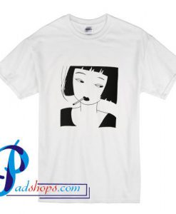 Smoking Girl T Shirt