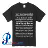 Sorry About Our President Languages T Shirt