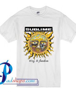 Sublime Sun Logo 40 oz to Freedom T Shirt