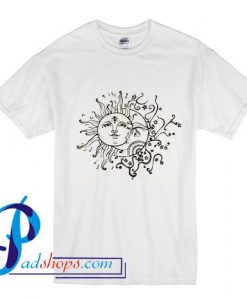 Sun Moon Stars Ethnic T Shirt