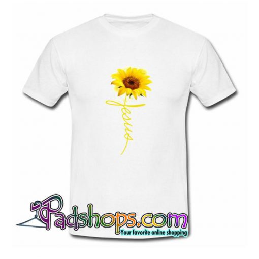 Sunflower Jesus  T Shirt SL