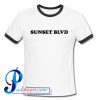 Sunset BLVD Ringer Shirt