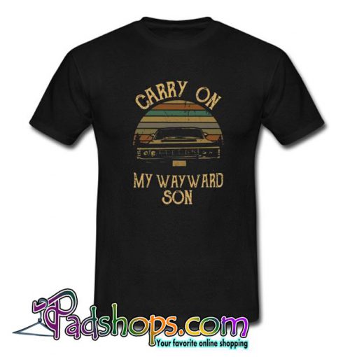 Supernatural Carry On My Wayward Son T shirt SL
