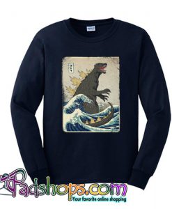 The Great Godzilla off Kanagawa Sweatshirt  SL