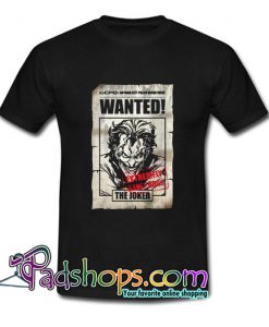 The Joker  Wanted Poster T Shirt SL