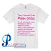 Things I Learned From Mean Girls T Shirt