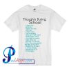 Thoughts During School T Shirt