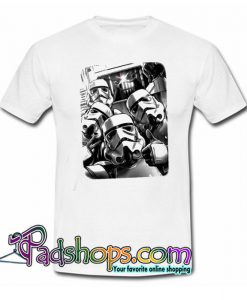 Trooper Selfie Light Saber T Shirt SL