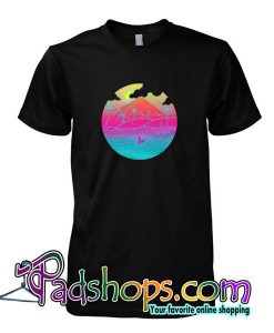 Tropical Island Summer Beach Whale  T shirt SL