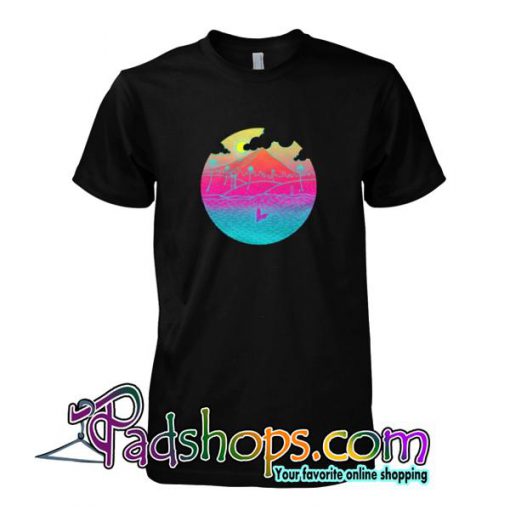 Tropical Island Summer Beach Whale  T shirt SL