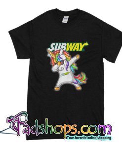 Unicorn Dabbing Subway T-Shirt
