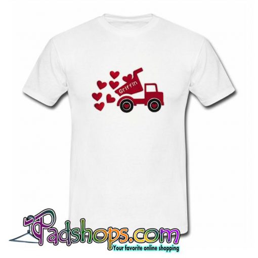 Valentine Love Truck Cuttable T Shirt (PSM) - PADSHOPS