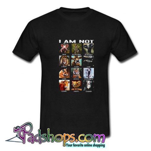 Vegan I am not food T shirt SL