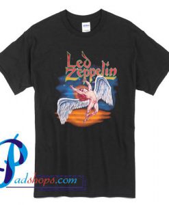 Vintage 1990 Led Zeppelin Black Swan T Shirt