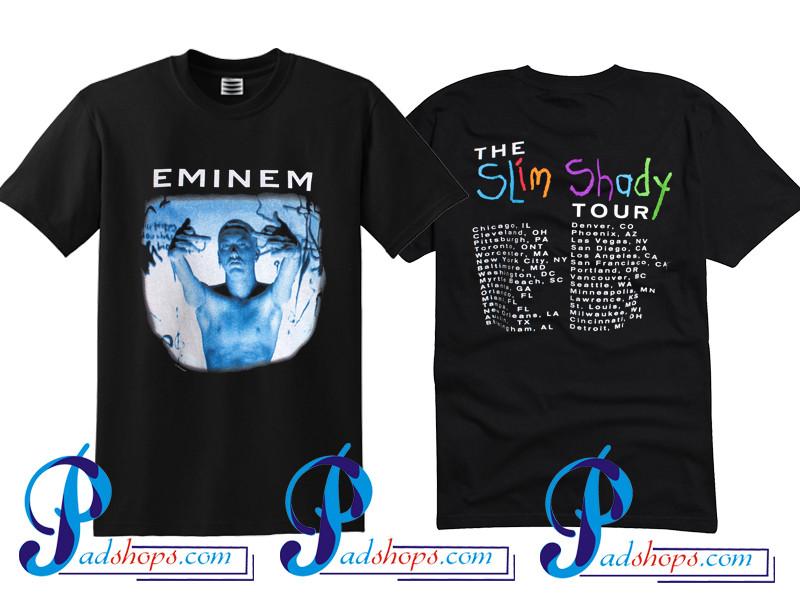 Vintage 90's EMINEM Slim Shady Tour T Shirt Twoside - PADSHOPS