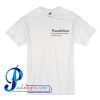 Wanderlust Definition T shirt