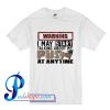 Warning I May Star Talking About My Pug At Anytime T Shirt