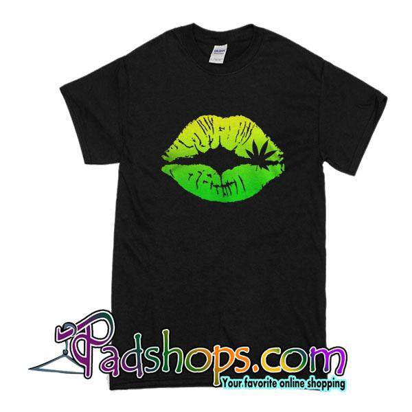 Weed Lips T Shirt Padshops 1837