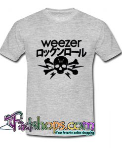 Weezer Skull And Crossbones T Shirt SL