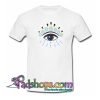 White Eye Print T Shirt SL