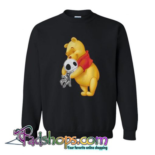 Winnie The Pooh Hugging Jack Skellington Sweatshirt SL