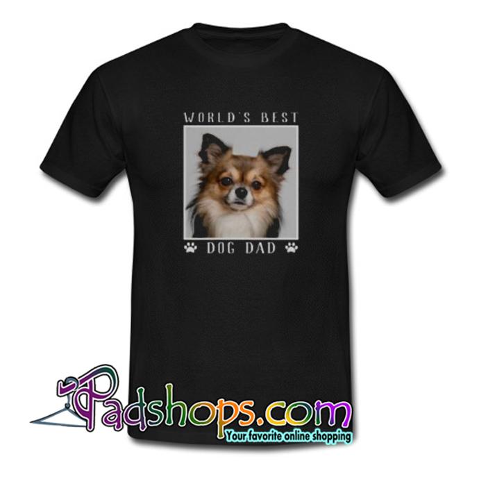 World s Best Dog Dad Paw Prints Pet Photo Trending T Shirt SL