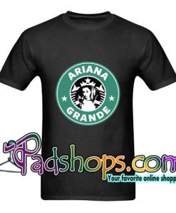 ariana grande starbucks logo t shirt
