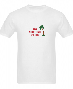 donothing club t shirt swhite