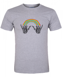 double shaka rainbow t shirt