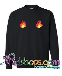 flames fire sweatshirt