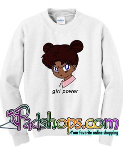 girl power anime sweatshirt