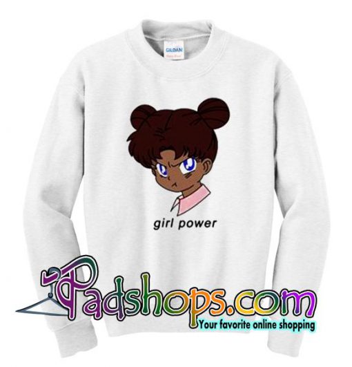 girl power anime sweatshirt