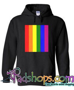 rainbow line colour hoodie