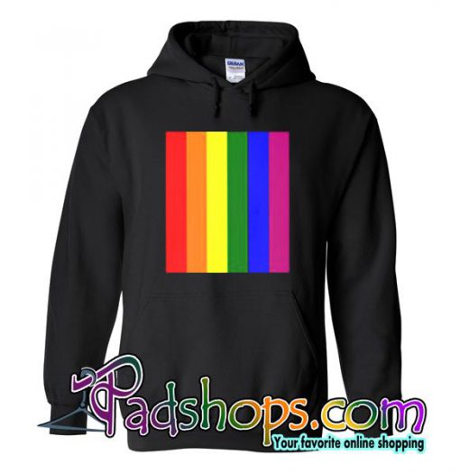 rainbow line colour hoodie