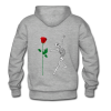 skeleton hold the rose hoodie