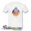 Billie Eilish With Orange Hoodie T-Shirt-SL