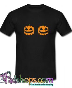 Halloween Pumpkin Boobs T-Shirt-SL