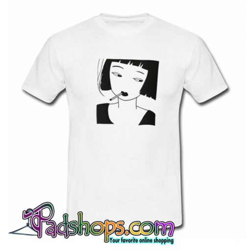 Smoking Girl T-Shirt-SL