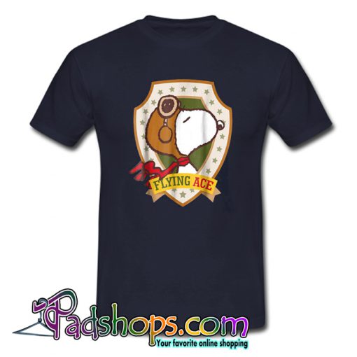 Snoopy Flying Ace Peanuts T Shirt-SL